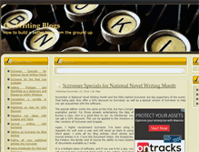 Tablet Screenshot of onwritingblogs.com